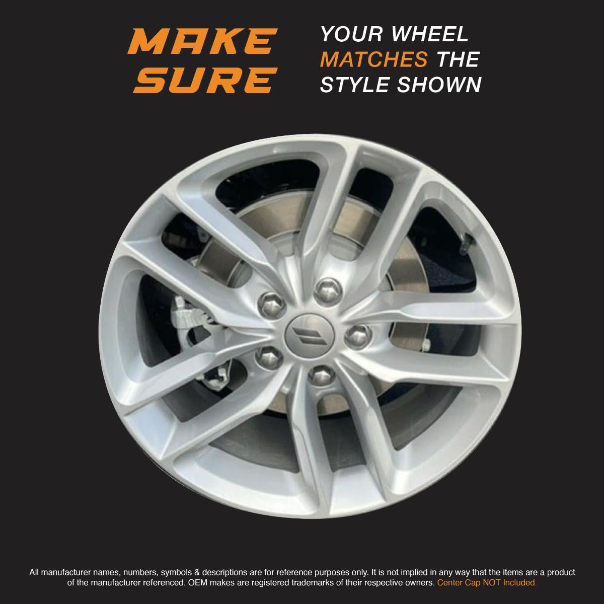 20" Gloss Black Wheel Skin Set Compatible with Dodge Durango GT, R/T