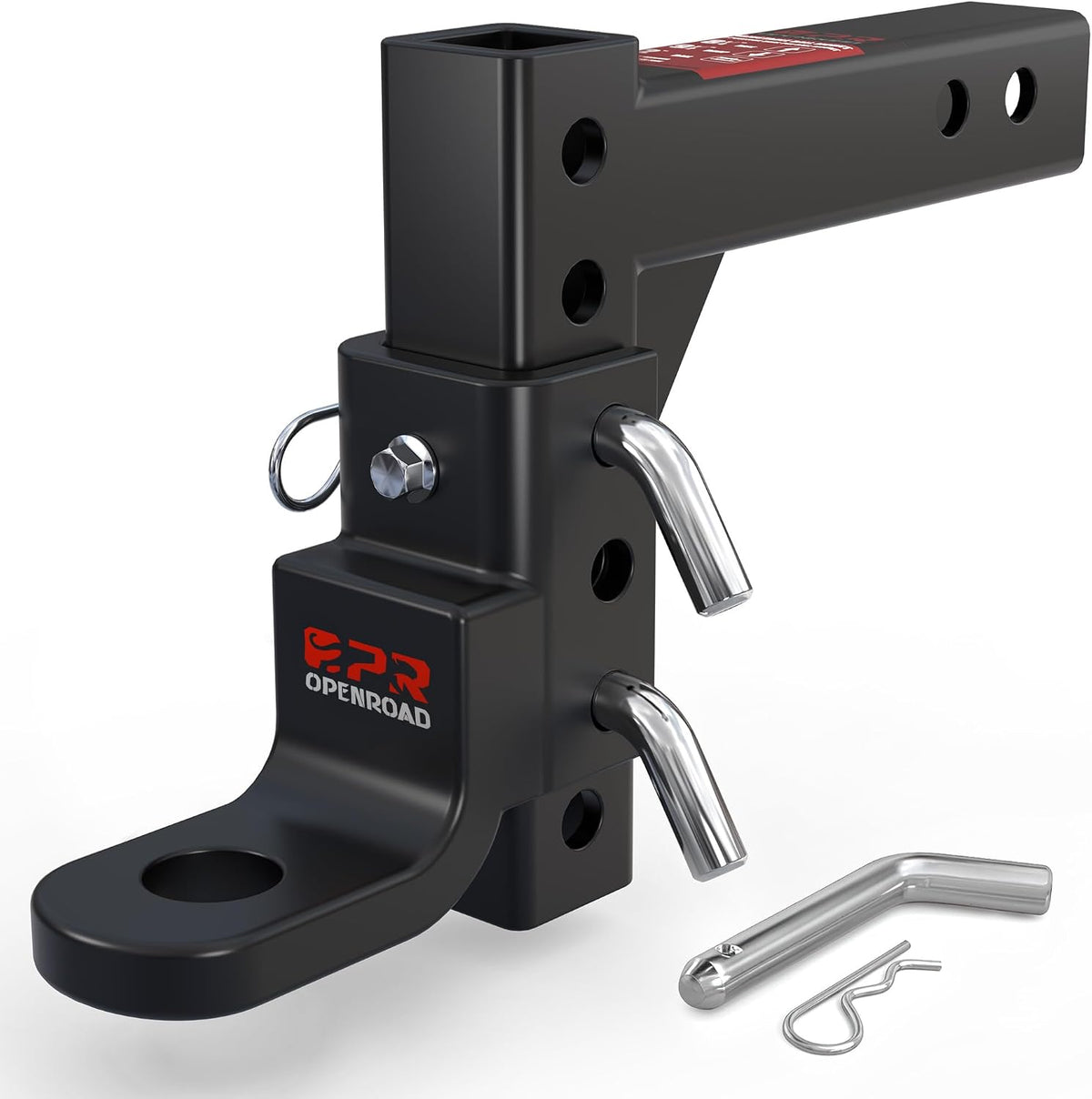 Adjustable Trailer Hitch Ball Mount for 2-Inch Receiver