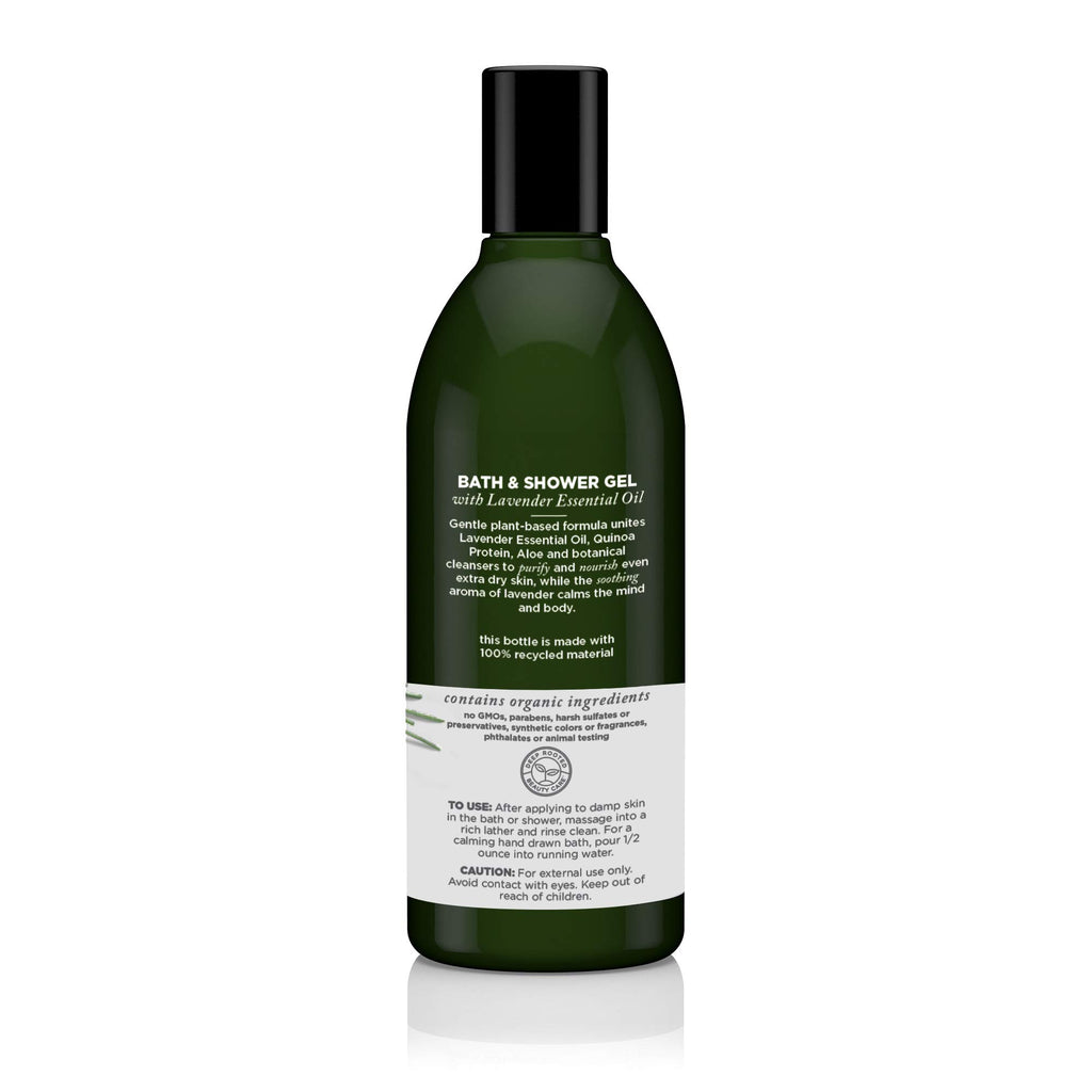 Bath & Shower Gel, Nourishing Lavender, 12 Oz
