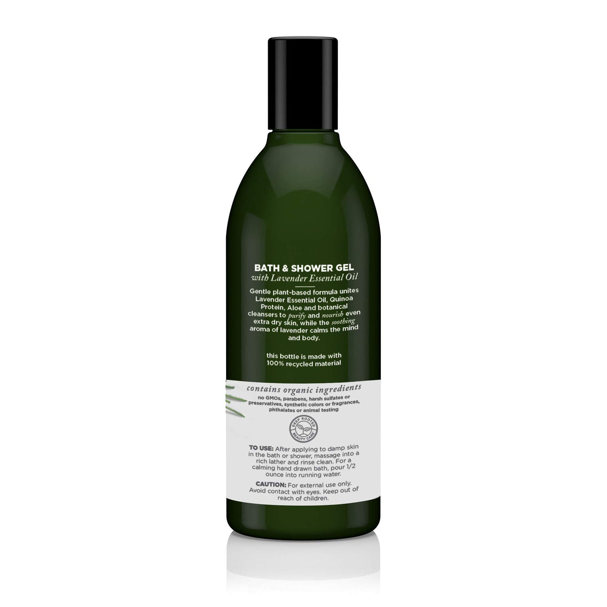 Bath & Shower Gel, Nourishing Lavender, 12 Oz