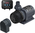 24V DC Water Pump Quiet Inline/Submersible Saltwater Aquarium Pump with LCD Display Controller 800 GPH Return Pump