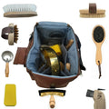 Premium Horse Grooming Kit (8 Pieces) - Professional Equine Care Set with Beechwood Brushes, Natural Bristles, and