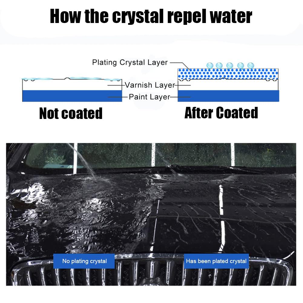 9H Ceramic Coating, Nano Ceramic Coating for Cars, High Gloss & Hydrophobic Paint Sealant Protection, 30ML