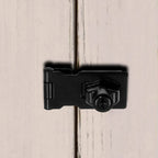 2 Pack 2.5 Inch Hasp Locks with Keys, Flat Black