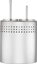 Toilet Brush and Plunger Set with Holder, Modern Chrome Bathroom Accessories Toilet Plunger and Toilet Bowl Brush Combo