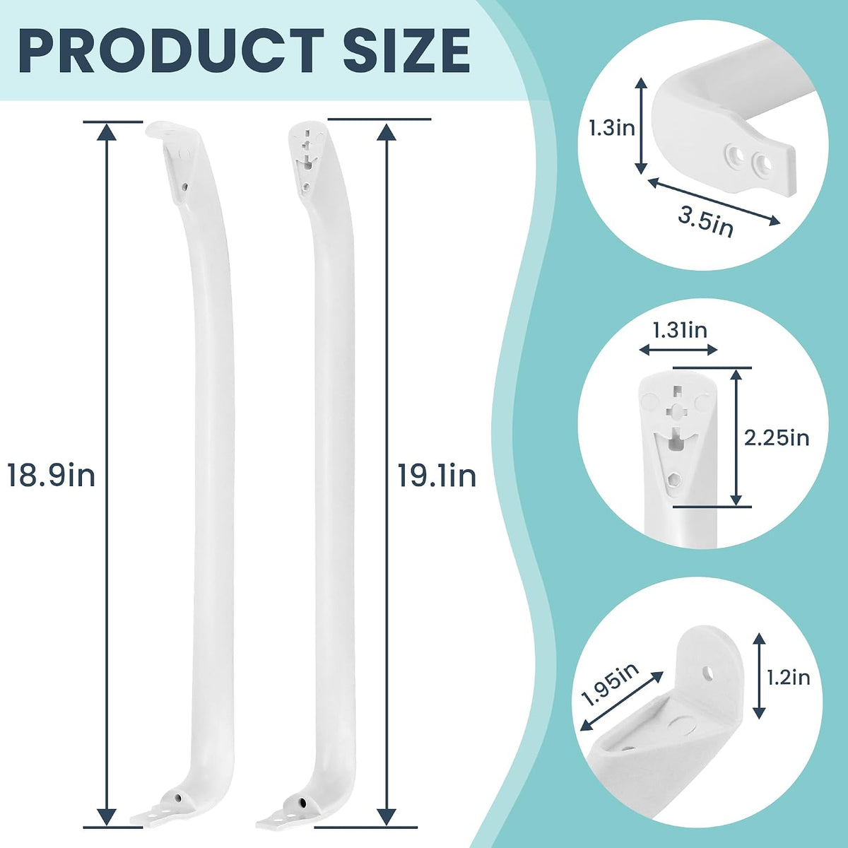 AMI PARTS WR12X22148 Refrigerator Door Handle Set