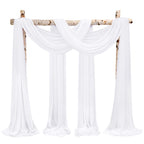 Wedding Arch Draping Fabric White Chiffon Fabric Drapes