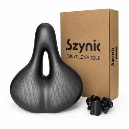 Wide Bike Seat, Comfortable Padded Bicycle Saddle for Men & Women