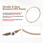 Microwave Turntable Ring Replacement, 8.7 Inch Roller Ring with 15mm Rollers for Glass Tray Support, Measure Original Ring Before Ordering
