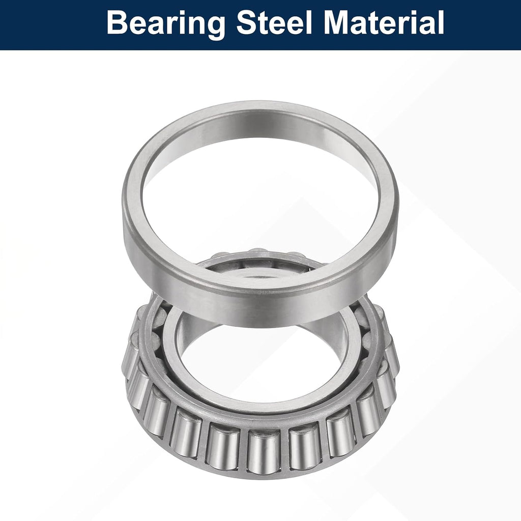 uxcell 30210 Tapered Roller Bearing Cone and Cup, 50x90x21.75mm, 2 Set