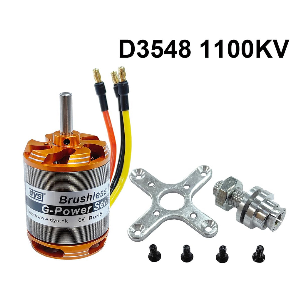 DYS D3548 790KV/900KV/1100KV Brushless Outrunner Motor 2-5S for Multicopter RC Aircraft Fixed-Wing UAV（D3548 1100KV）