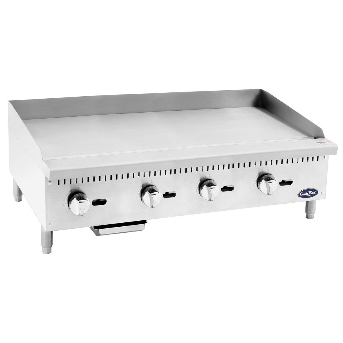 Commercial Natural Gas Griddle, Cook Rite Heavy Duty Stainless Steel Flat Top Countertop Restaurant Griddle Grill 48"