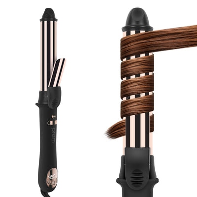 1.25inch/32mm Automatic Curling Iron for Big Curler, Rotating Curling Wand Up to 450°F, LCD Display, Auto-Shut Off &