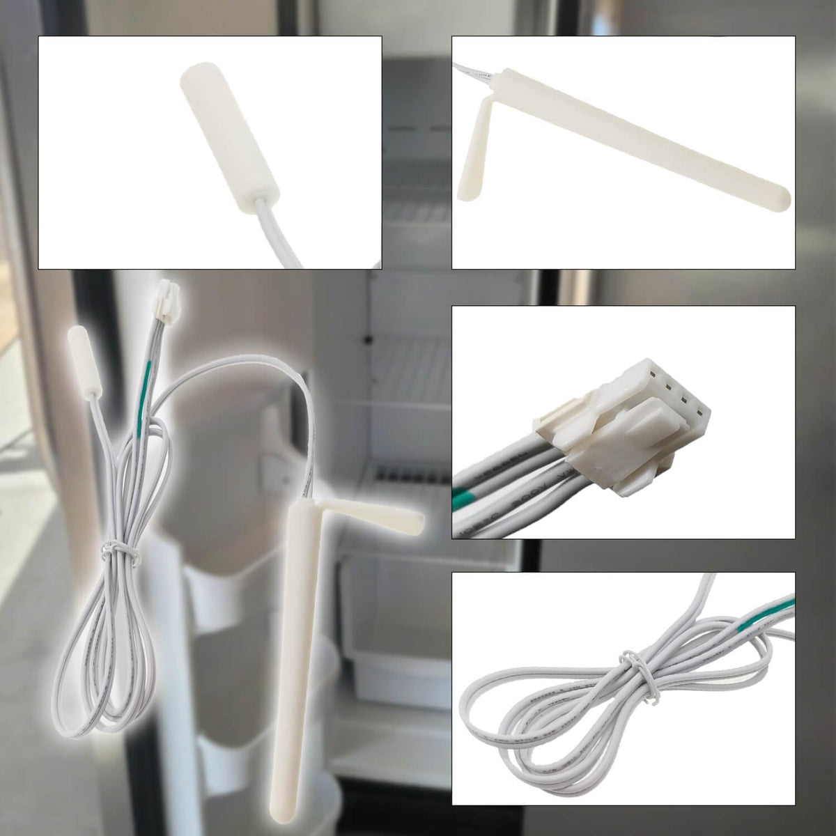 Upgrade Thermistor Assembly 242278801,Compatible with Frigidaire Crosley Refrigerator Freezer AP5802148 PS8760187 3016441 EAP8760187 FFHS2611PFEA FFSS2615TS0 LFSS2612TE0