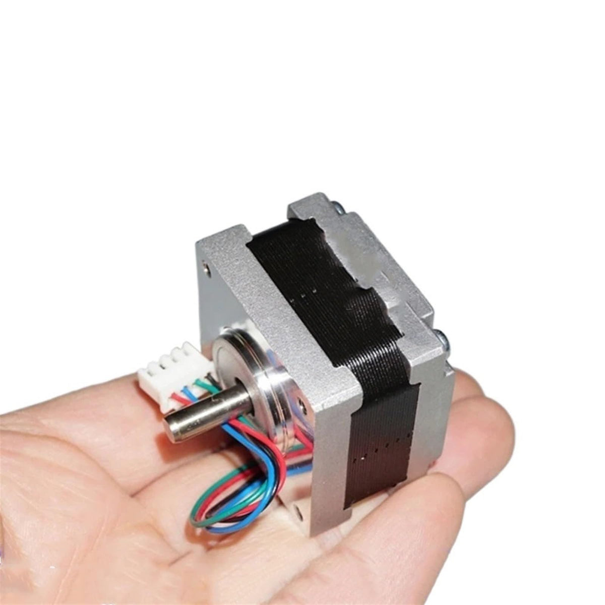 ELILANEY 1pc 1.8 Degree 39x39mm Flange Stepper Motor 12-24V DC 0.7A 0.2N.m 2 Phase 4 Wire Nema 16 Stepping Motor 5mm Diameter Shaft Machine Driver