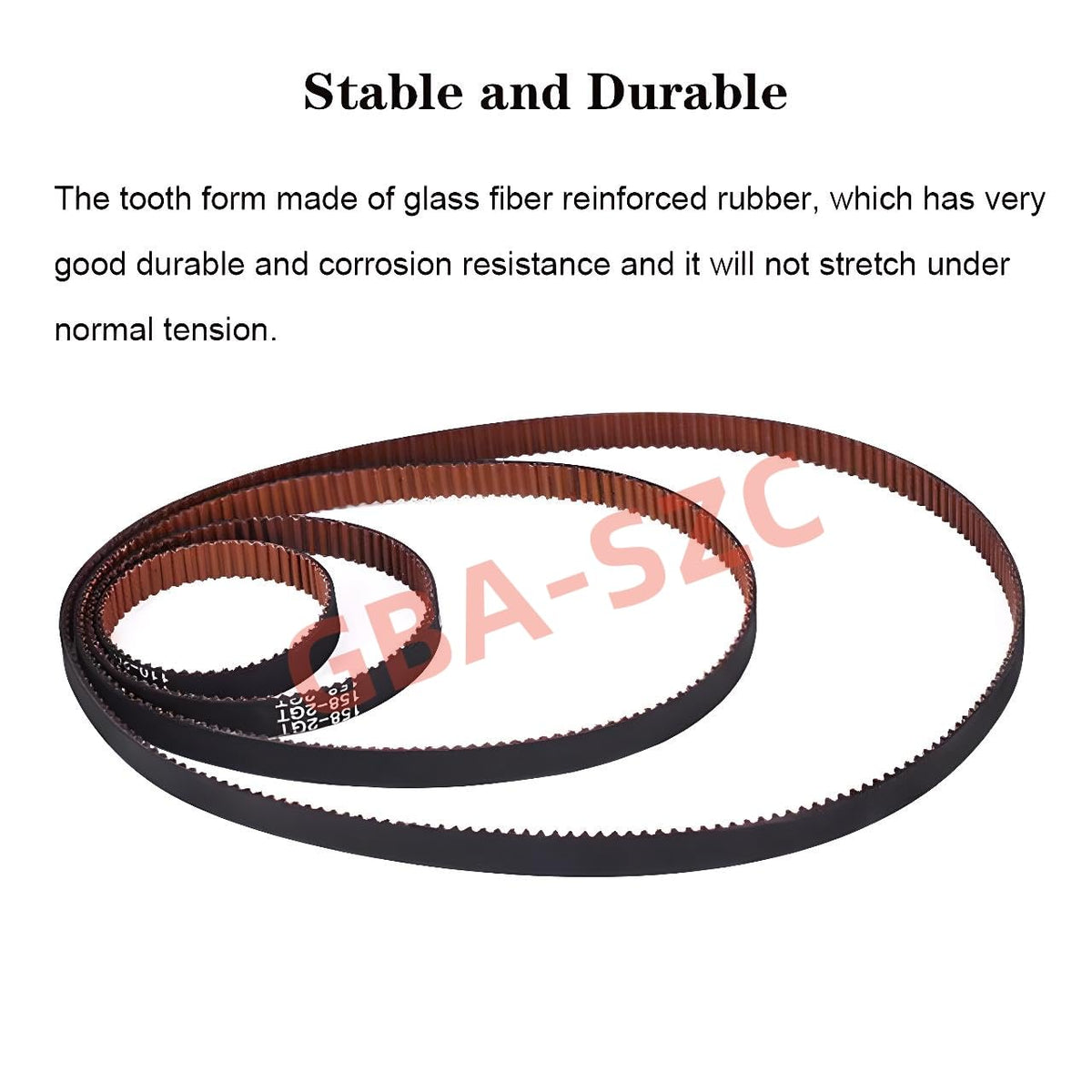 10×200mm GT2 Timing Belt,6mm Width GT2 Closed Loop Belt,Upgrade Nylon Tooth Surface Non-Slip Version for 3D Printer,CNC.