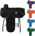 Western Saddle Cover with 6 Elastic Straps（Black）