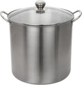 21.5Qt Stainless Steel Canning Pot with Rack, Water & Steam Canner, Large