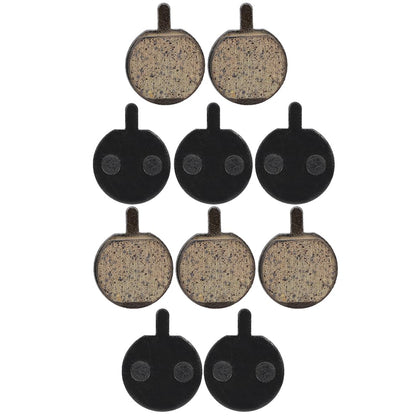 5 Pairs Bike Disc Brake Pads - Resin Semi Metal Ebike Brake Pads