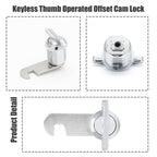 Keyless Thumb Cam Lock 3/4 Inch Hook Cam Chrome Cabinet Latch