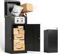 Secure Package Delivery Box for Outside – 36.4”H Heavy-Duty Steel Parcel Drop Box with Anti-Theft Lock & IPX3