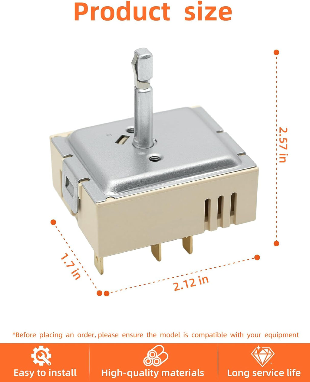 NE59M4320SS NE58F9500SS Range Dual Surface Element Switch Fit for Samsung