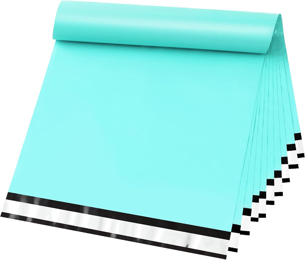 Teal 12x15.5 Poly Mailers Medium for Small Business, Clothes, 200pc