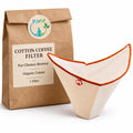 Yofu Reusable Organic Cotton Coffee Filter for Chemex, Double Layer, 1 Pack