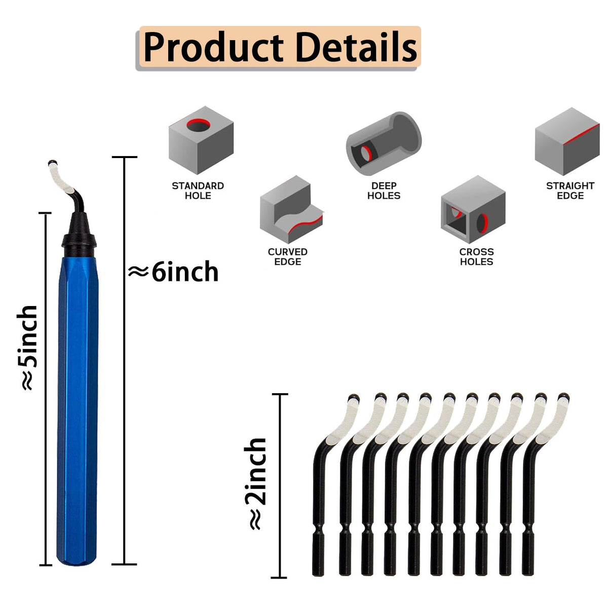 Deburring Tool for 3D Printer,25pcs,12pc Multiuse Blades Removing Burr,10 Pcs Needle File,Micro Wire Cutter for 3D Print, Plastic Models,Wire Brush