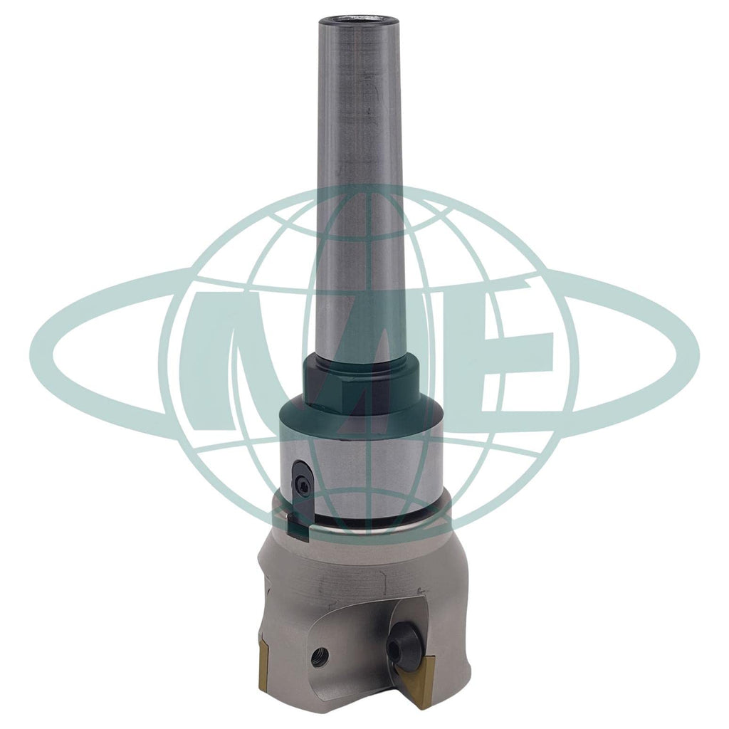 CME 2-1/2" 90° Indexable Face Mill w/ MT3 Arbor, TPG322 Inserts Included, 4 Flutes