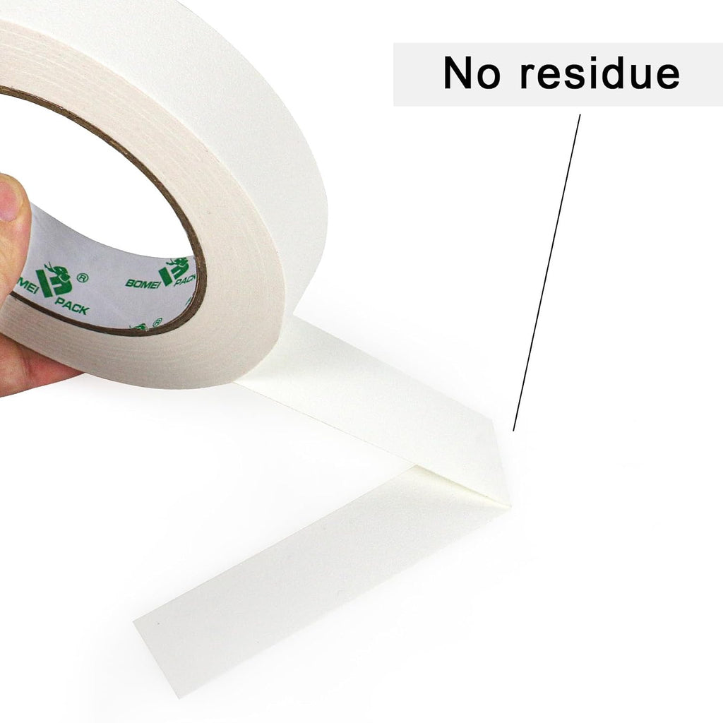 White Gaffer Tape, Matte Non-Reflective, 4 Pack 1inch x 30yds No Residue Hand Tear Self-Adhesive Gaffer Tape for