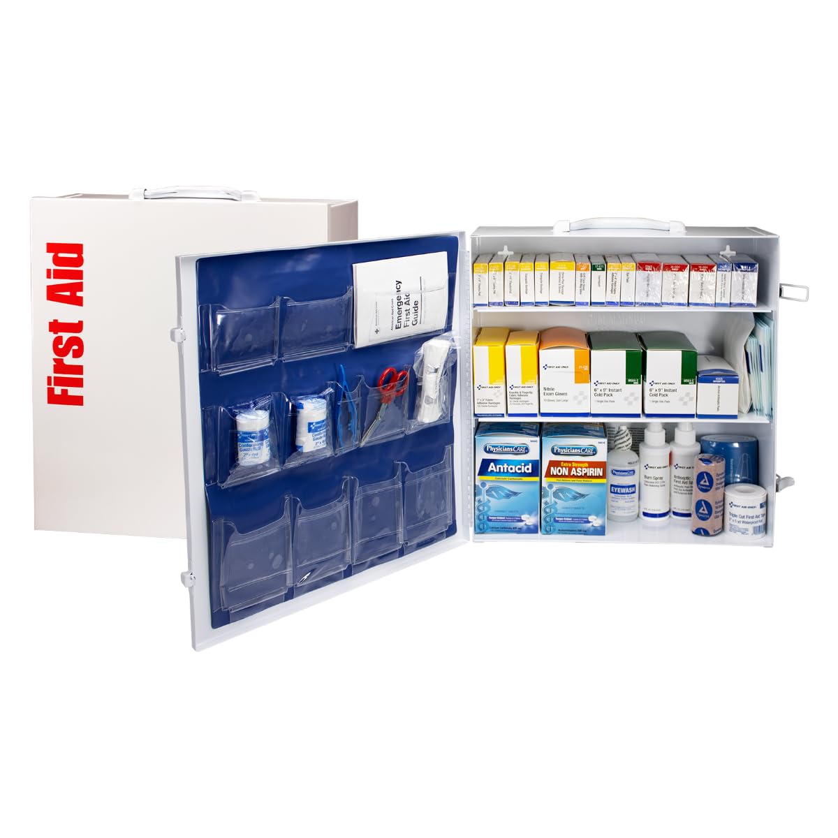 150-Person OSHA First Aid Cabinet with Medications
