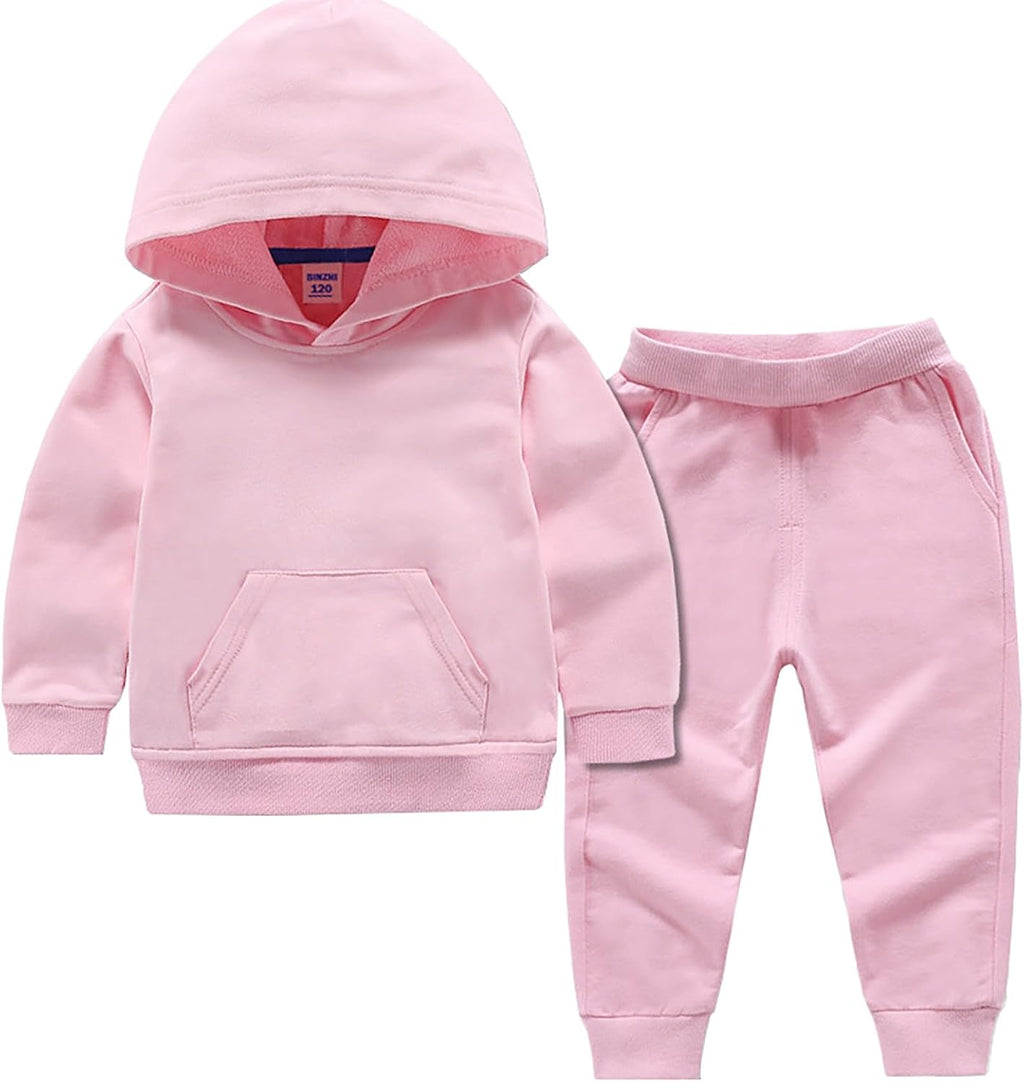 Toddler Boy Clothes Boys Fall Winter Outfit Long Sleeve Solid Hoodie Sweatshirts+Sweatpant 2Pcs Baby Grls Outfits
