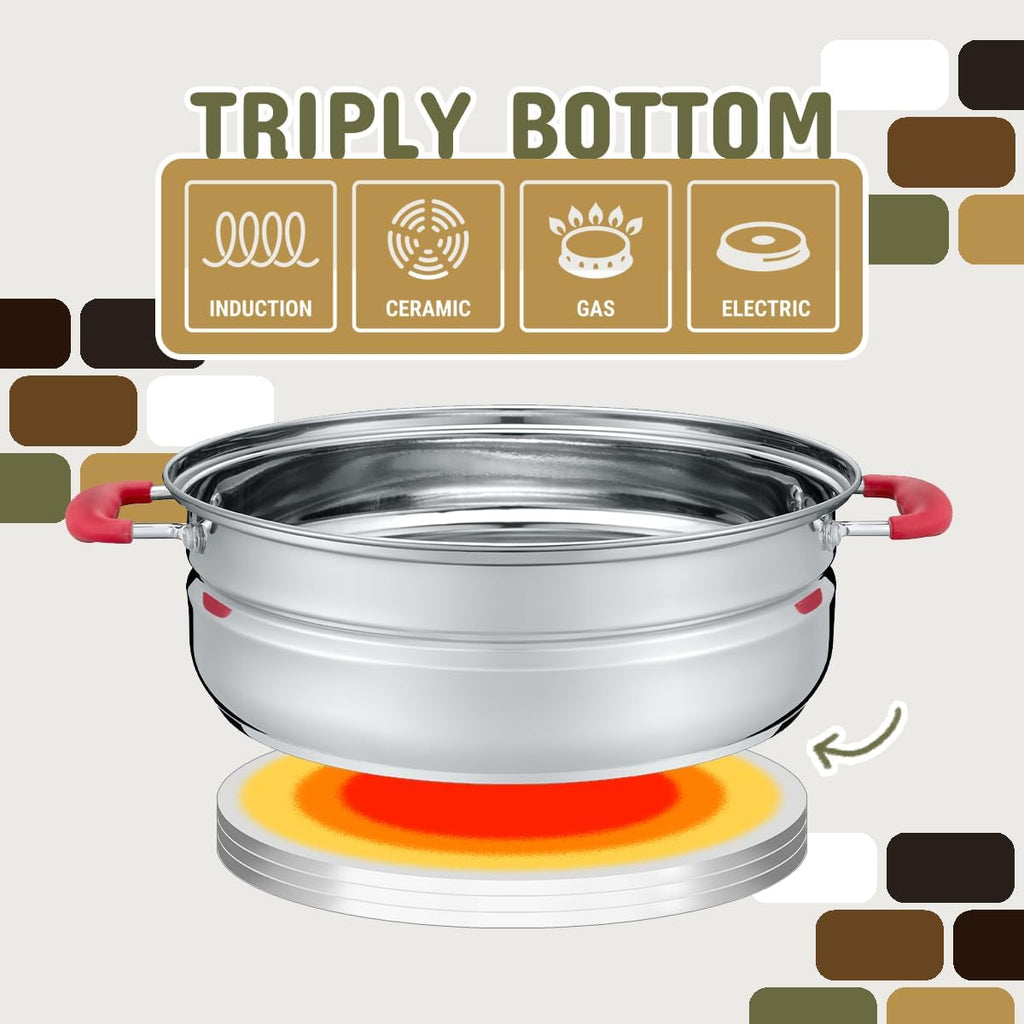 Stainless Steel Turbo Steam Canner Canning Steamer Pot Set. Includes Canning Rack and Mason Jars (Induction Compatible).