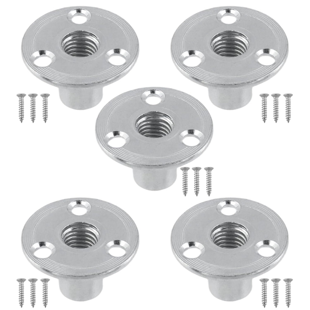 T Tulead M12 Brad Hole Tee Nuts, Carbon Steel, Pack of 5