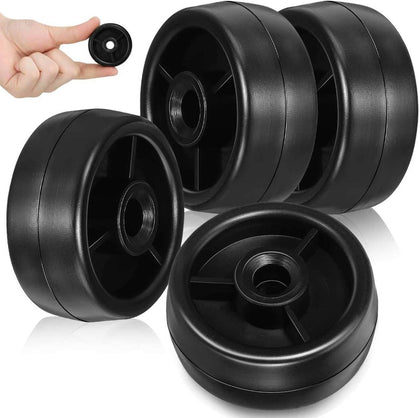 Gym Equipment Caster Replacement, 4pcs Fitness Equipment Plastic Roller Wheels Compatible with Treadmills and