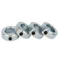 Jeremywell 3/4" Bore Solid Zinc Shaft Collars Set Screws OD 1-1/4" Width 9/16" (4 PCS)