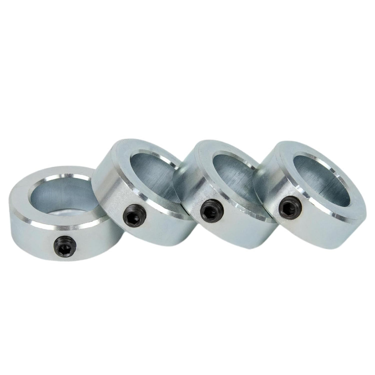 Jeremywell 3/4" Bore Solid Zinc Shaft Collars Set Screws OD 1-1/4" Width 9/16" (4 PCS)