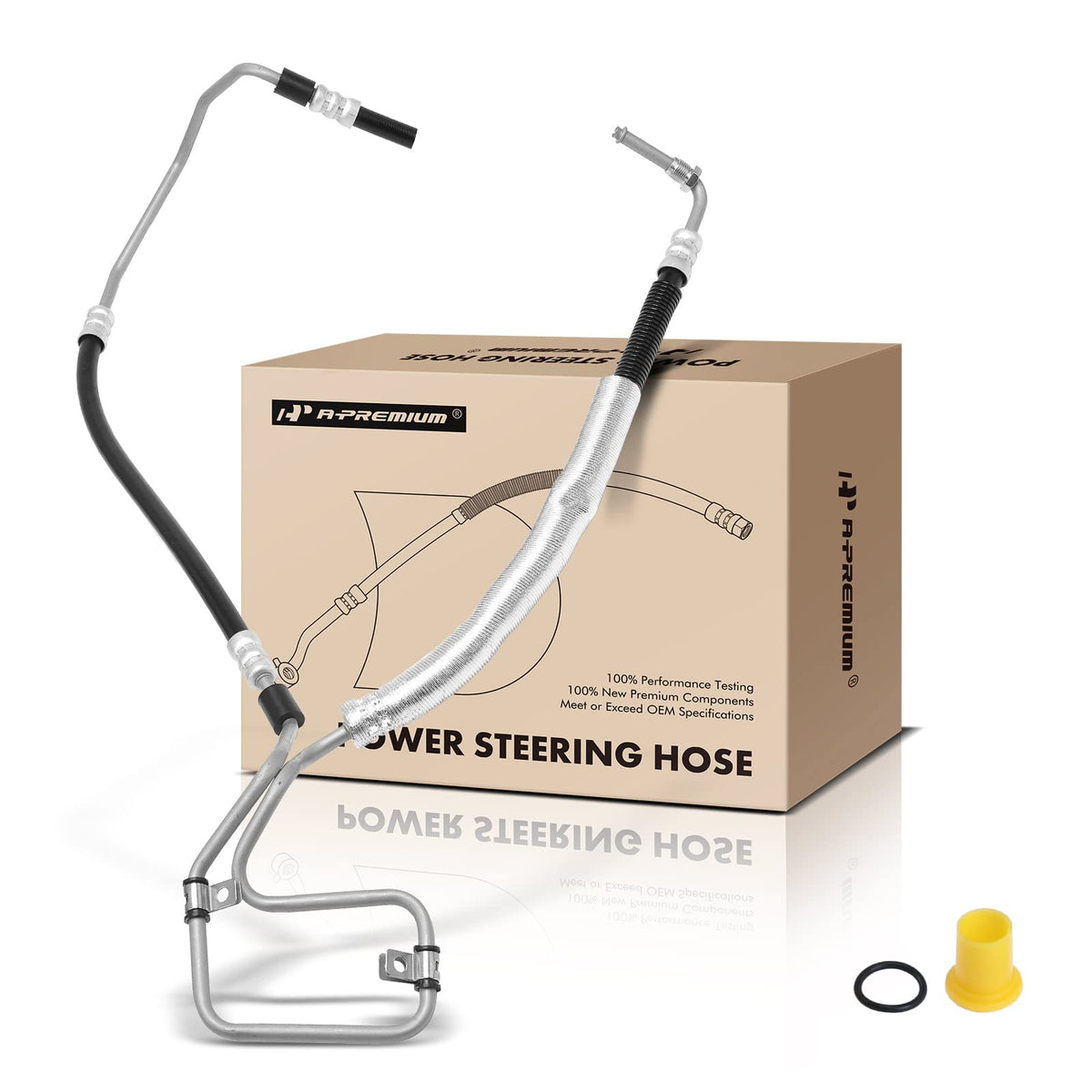 A-Premium Power Steering Pressure Hose Assembly, Pump To Gear