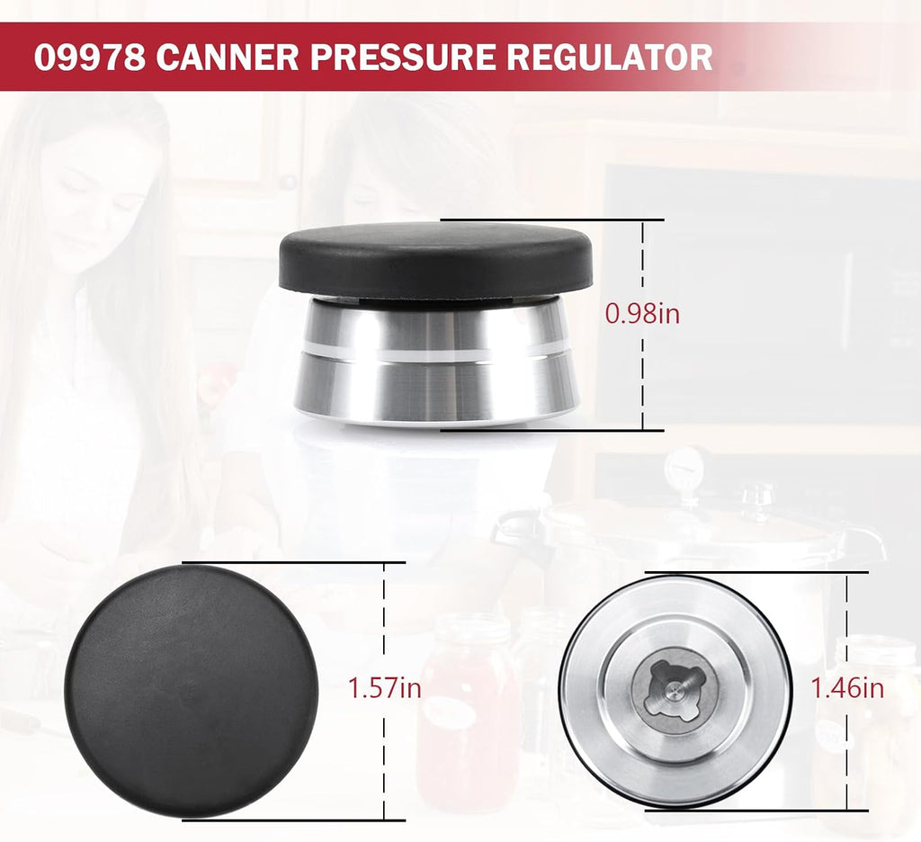 09978 Pressure Cooker Canner Regulator fit for Presto Pressure Cooker Canner Parts 15lb, Pressure canner regulator