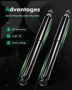 SCITOO Rear Shocks Pair for Ford E-350 Super Duty shock absorbers