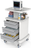 Medical Carts with Wheels and Drawers, Mobile Ultrasound Cart, Rolling Dental Implant Cart with Caster Wheels, Beauty