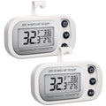 Digital Frigerator Thermometer 2 Pack, Waterproof Fridge and Freezer Thermometer, Thermometer Refrigerator with Large