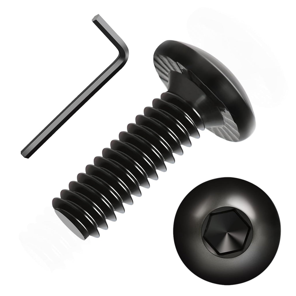 Socket Cap Machine Screws 1/4 x 3/4 24PC, Button Head Hex Socket