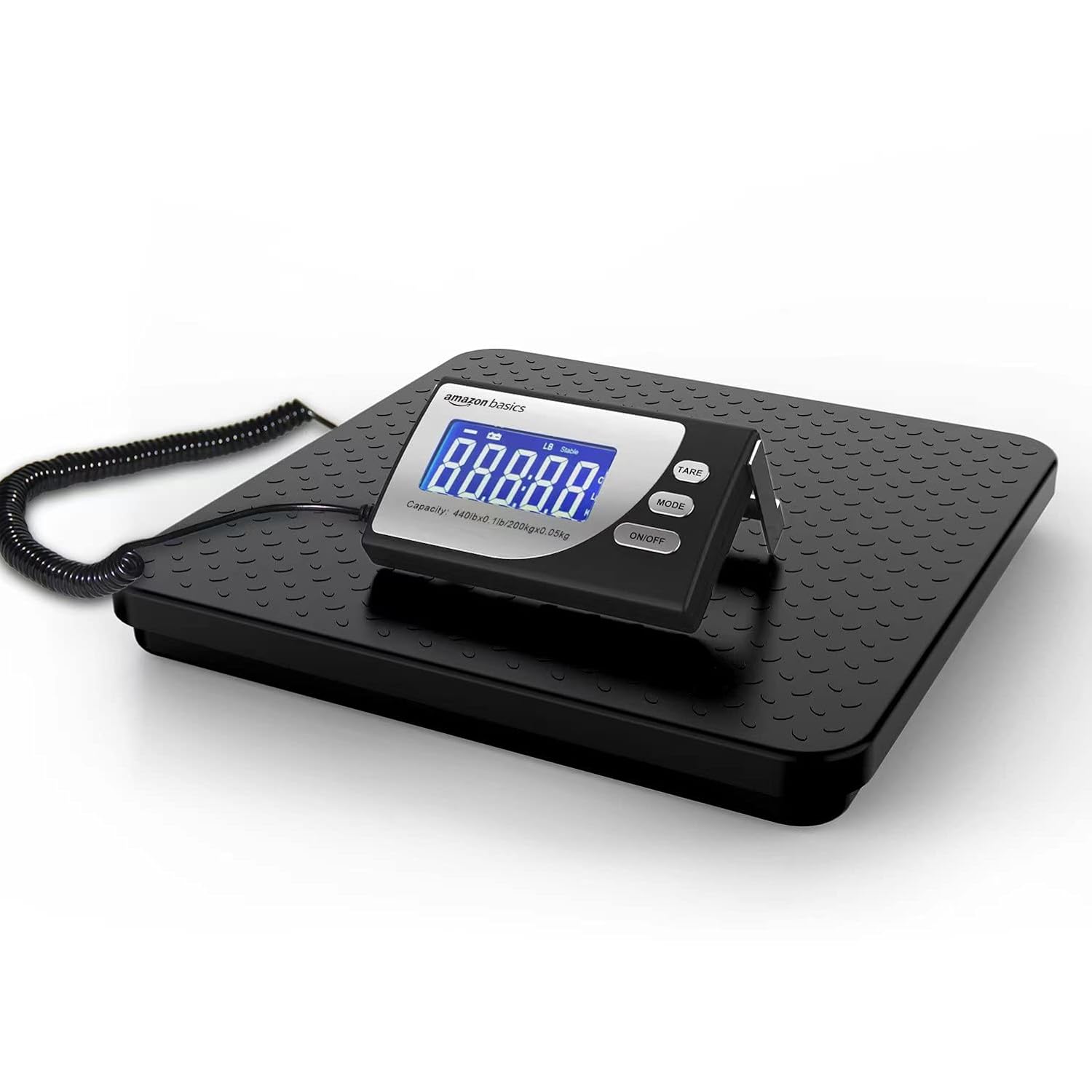 Digital Postal Scale with Tare Function, Heavy Duty, Aluminium Platform, 440 lb Capacity, Digital Shipping, Portable