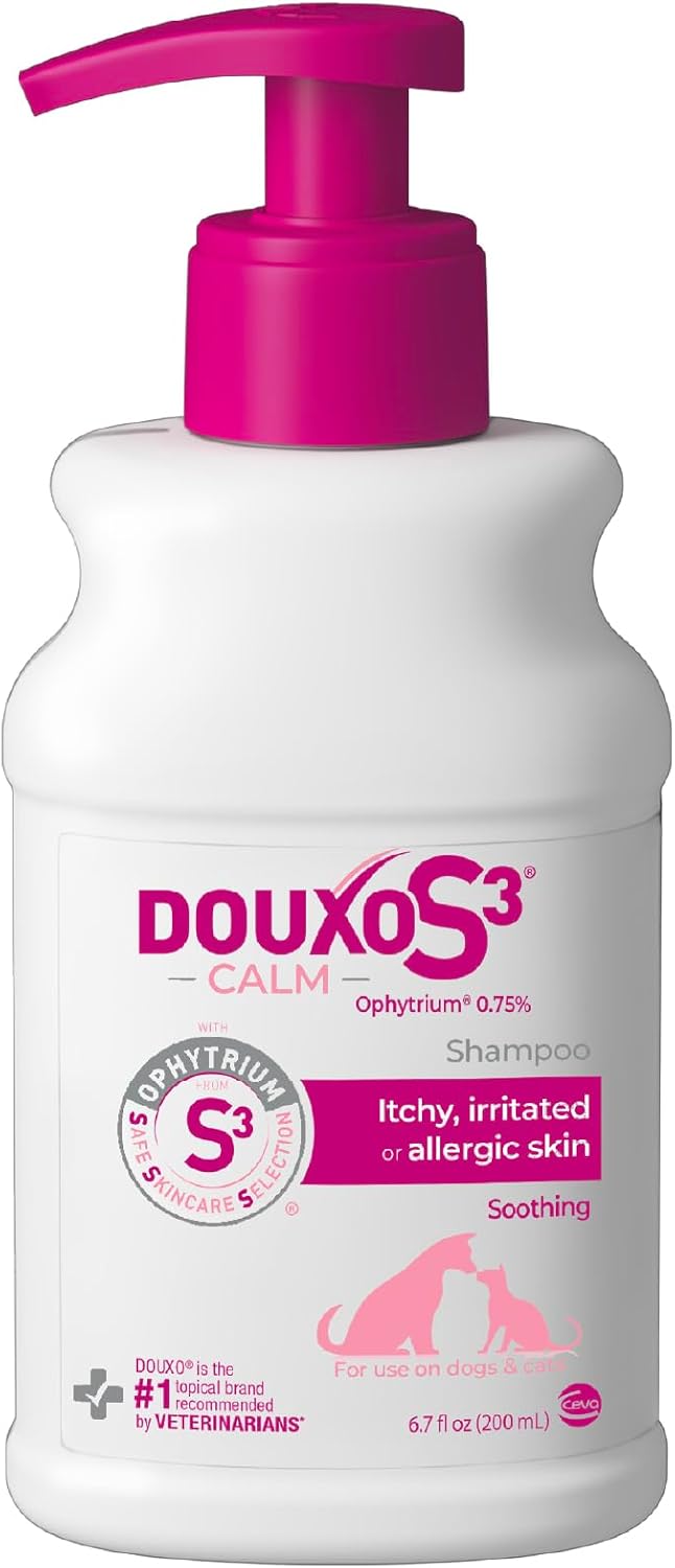 S3 Calm Dog Shampoo for Itchy Skin Relief, Dog Shampoo for Allergies and Itching, Soothes Itchy, Irritated or