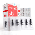 #10(15RM) Bugpin Disposable Tattoo Needle Cartridges with Membrane Safety Cartridges for Tattoo Artists Curved/Round