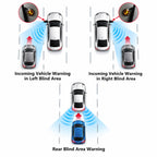 Riloer Blind Spot Sensor Ultrasonic Detection System with LED Alert White