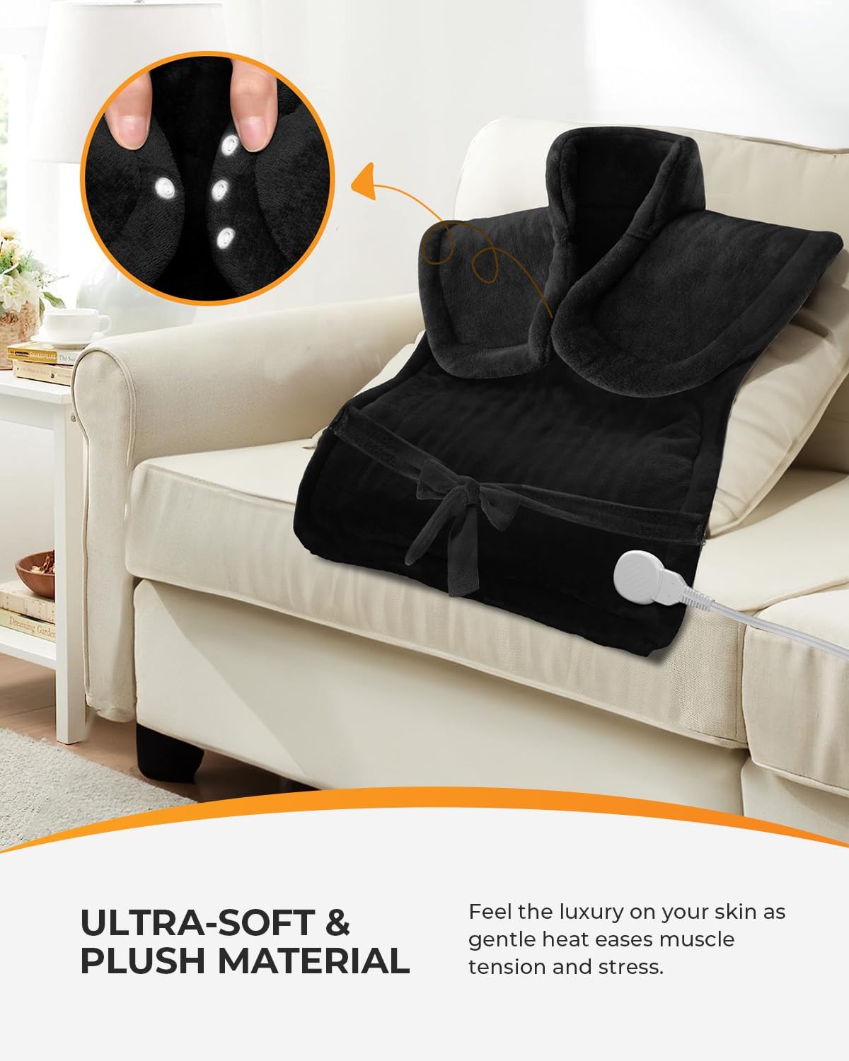 HSA Approved Heating Pad for Neck and Shoulders and Back, 24"x33"