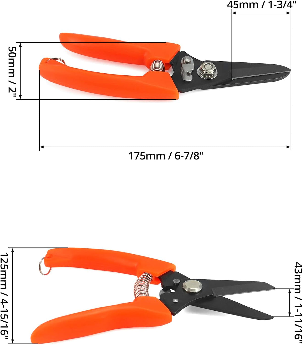 Hoof Trimmers Goat Hoof Trimming, 2 Pack 7" Multipurpose Nail Scissors Daily Trim for Pig Trotters, Sheep, Alpaca